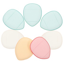 Minkissy 7pcs Mini Makeup Puff Set Soft Foam Sponges for Face Foundation Non Latex Mini Powder Puff Perfect for Blending Applying Breathable Skin-friendly Random Color