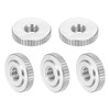 uxcell 5Pcs M4 Knurled Thumb Nuts, 304 Stainless Steel Round