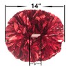 Hooshing 2PCS Red Pom Poms Cheerleading with Baton Handle for