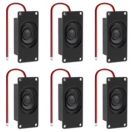 AITIAO 6PCS Speaker 3 Watt 4 Ohm Mini Speaker 4ohm 3w Loundspeaker Micro Speaker with JST-PH2.0 Interface for Small Electronic Projects Advertising Machines LCD TV Monitors