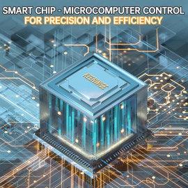 Keenwise Soldering Iron Station Kit, 60W Fast-Heat Solder Station with Smart Temperature Control, Digital Display, ESD Safe, Includes Solder Wire, 5 Diverse Tips, Tweezers