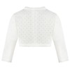 Lilax Baby Girls' Knit Long Sleeve One Button Closure Bolero