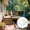Zadery White 4 Packs 3.5" Pyramid Fence Post Caps, PVC