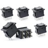 Switian 6 Pieces 6 Pin SPDT On-Off-On 3 Position Rocker
