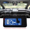 Handicap Placard Holder for Auto, Disabled Parking Permit Sign Protector