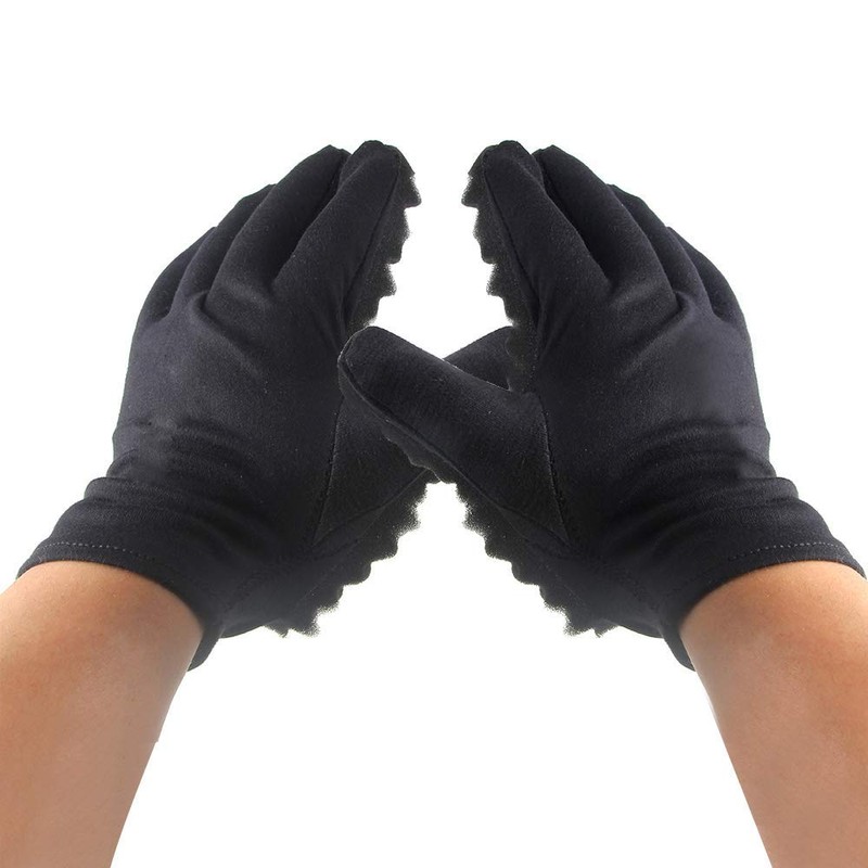 Xfaiz Magic Curly Sponge Gloves Tutorial for Barbiers Wave Black