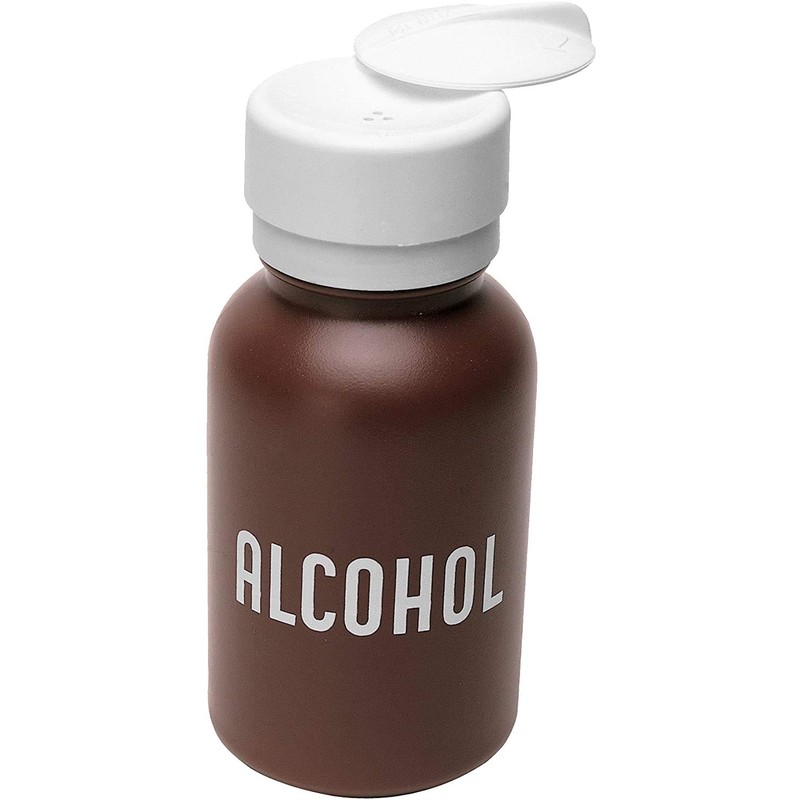 Menda 35601 HDPE 8oz Alcohol Dispensing Bottle, with Lasting-Touch Pump,