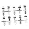 Mobestech Heavy Duty Iron Hooks 10 Pcs Garage Slatboard Hooks