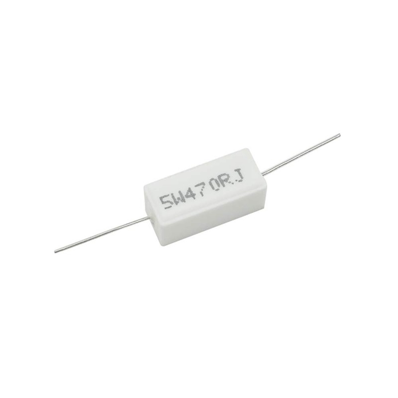 Tsnamay 5W 470 Ohm Power Resistor Ceramic Cement Resistor Axial