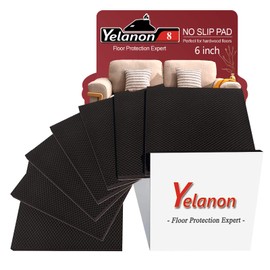 Yelanon Non Slip Furniture Pads -8pcs 6" Grippers Hardwood Floors, Non Skid for Furniture Legs,Self Adhesive Rubber Furniture Feet, Anti Slide Furniture Floors Protectors for Keep Couch Stoppers