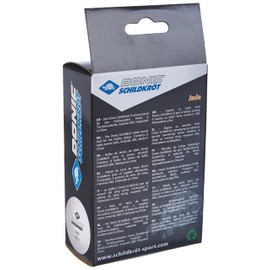 Donic-Schildkröt Jade Table Tennis Ball, Poly 40+ Quality, Available in White, Orange or Assorted Colours, in Blister Pack of 6, in Polybag of 12, in Mesh Bag of 72 or in Carry Bag of 144, white