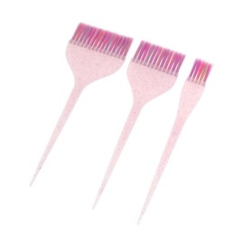 Minkissy Hair Applicator Brush Kit 3pcs Styling Combs with Glitter Handles User-friendly for Home Salon