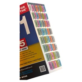 Pestañas de libros para primeros auxilios para el USMLE Step 1 2023 33ª edición. Laminado, codificado por colores y reposicionable con tarjeta de alineación para una fácil instalación (libro no