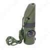 Mil-Tec Signal Whistle 6-in-1 Olive