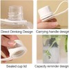 yesSMI 1Pc Slim Square Travel Water Bottle, Flat Drink Cup,