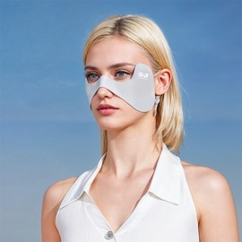 Hello Jane UV Protection Golf Mask Cooling Fabric Light Gray