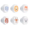 MOROBOR White Wooden Drawer Knobs, 6PCS Animal Pattern Decorative Knobs
