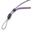 trage.band® Short Adjustable Wrist Lanyard White/Purple