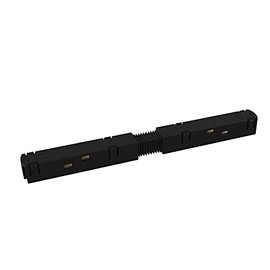Maytoni Track Lighting Straight Connector for Magnetic Rail Systems, Black, Plastic for Living Room, Bedroom, Kitchen, Hallway