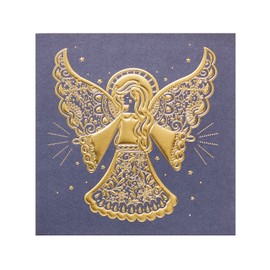 UK Greetings Christmas Cards For Him/Her/Boyfriend - Angel Design Pack of 8