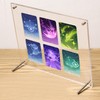 siawadeky Card Display Case, 6 Layers, Fully Transparent, Card Stand,