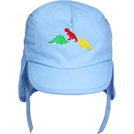 TeddyTs Sky Blue Dinosaur Legionnaire Sun Hat (1-2 Years (50cm))
