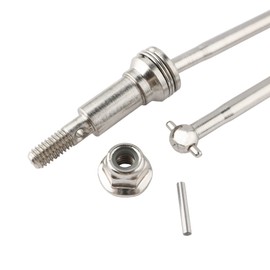 GDOOL RC Car Metal Front CVD Drive Shaft Set Accessory Spare Parts 30-WJ02 for 1:16 9130 9135 9138 RC Car (2 Pcs)