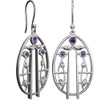 CHARLES RENNIE MACKINTOSH Silver Earrings - Music. Jewellery gift box