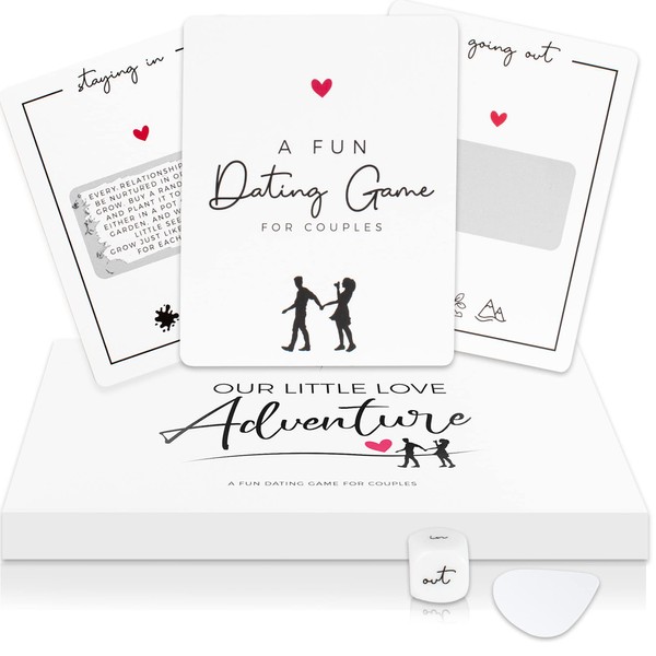 ZICOTO 40 Fun Scratch Off Date Ideas for Couples - Perfect Date Night Cards Game for Girlfriend, Boyfriend, Wife, Husband, Her/Him - Unique Couple Gift Ideas for Date Nights, Weddings, Anniversaries