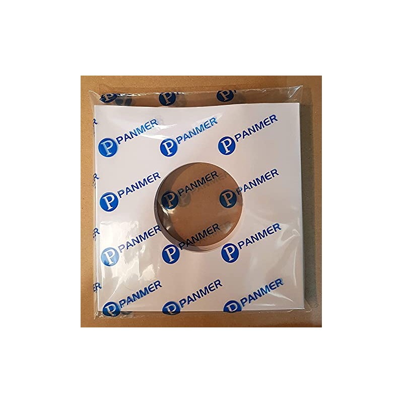Pack of 50 - 7" White Paper Record Sleeves