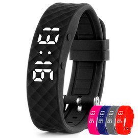 TabTime Vibrating Alarm Reminder Watch (Black) - with up to 10 Personal Alarms or Pill Reminders per Day