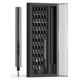 iFu Mini Electric Screwdriver, 42 in 1 Precision Screwdriver Set – Small Cordless Power Screwdriver with LED Light & 37 Magnetic Bits, Repair Tool for Phone Laptop Camera Watch Computer