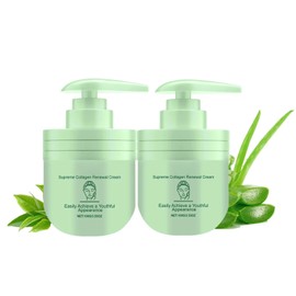 Crema Corporal con Colágeno y Niacinamida, Aloe y Té Verde, Hidratante 2PCS