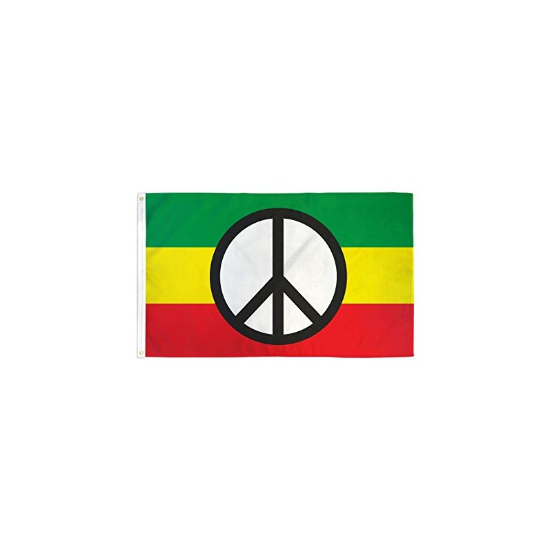 AZ FLAG Peace Rasta Flag 3' x 5' - Peaceful