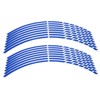 Motorcycle Wheel Rim Stripe Decal, 16pcs Bike Motorcycle 16-18inch Reflective