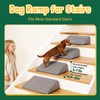 Dog Ramp for Stairs with Non-Slip Bump for Small &