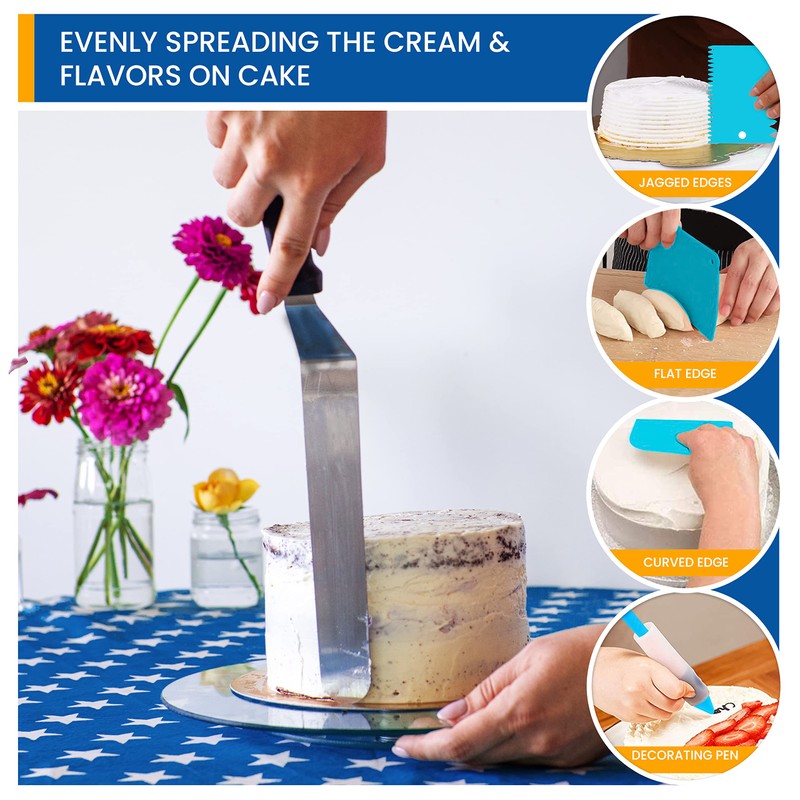 RFAQK Cake Decorating Kit Tools - RFAQK 130 Pcs Cake