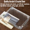 EKINIYAR 5x7 Acrylic Picture Frames, 20% Thicker Block, Clear Picture