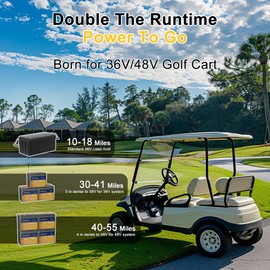 SHMAG 12V 100Ah Golf Cart LiFePO4 Battery BCI Group 24, 1280W Rechargeable Lithium Battery Up to 6000+ Deep Cycle Mini Battery with Low-Temperature Protection for Solar System, Rvs, Marine, Trailer