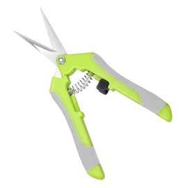 Flora 6.5 Inch Gardening Scissors – Sharp Stainless Steel Pruning Shears for Plants, Flowers, and Herbs – Easy-Grip Hand Pruner for Garden Care