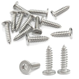 Self-Tapping Torx Screws Pack of 200 Stainless Steel Wood Screws Torx with Flat Head Flat Head Self Tapping Screws M4 x 16 mm