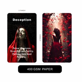 Han Yu Bowen Romantic Love Oracle Cards - Self-Awareness, Intuition, Romance Messages With Meanings