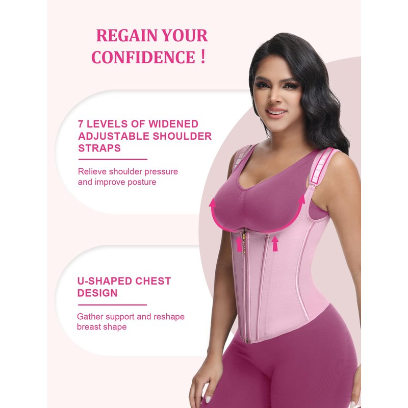 SHAPSHE Waist Trainer for Women, Tummy Control Sports Girdle, Workout