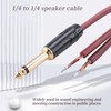 Peakloong 1/4 to Speaker Bare Wire,Audio Cable to 6.35mm Male