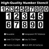 Wanmu Pack of 20 Large Number Stencils, 3 and 4