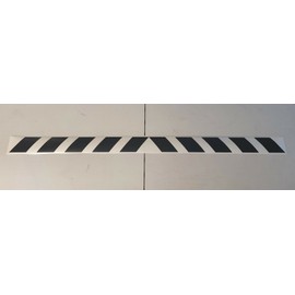 NIKKALITE Reflective Rear Bumper Chevron Stripe High Visibility Vinyl Decal