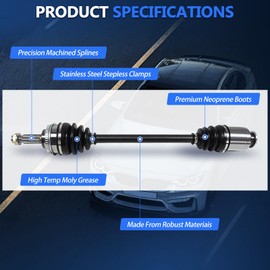 Maxfavor CV Axle Front Pair AWD Fit for Subaru Legacy 1999 2000 2001 2002 2003 2004 CV Axles Joint Shaft Assembly Left Right Driver Passenger Side Auto Trans 2.5L 2.2L
