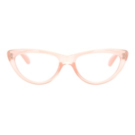 PASTL Womens Reading Glasses Magnified Strength Clear Lens Pink Cateye Frame +2.5