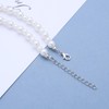 Iaceble Bohemian Crystal Heart Pearl Choker Necklace Jewelry for Women