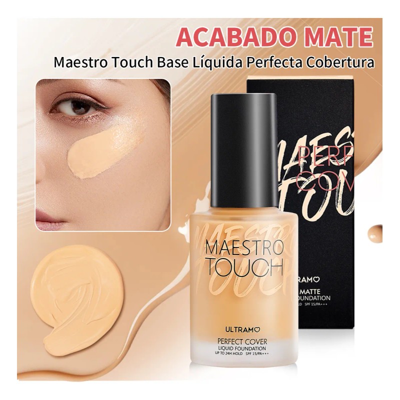 Base De Maquillaje Mate Ultramo Perfect Cover Spf 15+